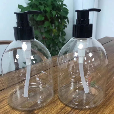 500ml Waterless Plastic Foaming Pump Bottles Clear Antibacterial 20cm