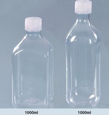 Syrup Round 100ml Pet Square Bottle Airless Cosmetic Bottles