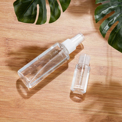 Mini Plastic Flat Shoulder Clear PET Spray Bottle 10~150ml Travel Spray