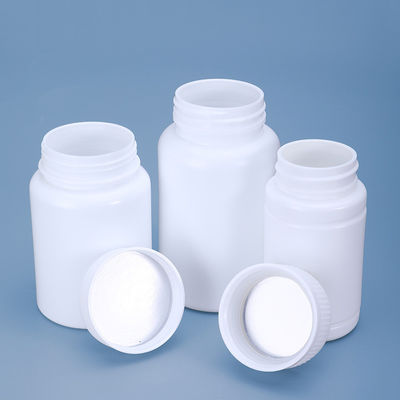 White PE HDPE Pill Bottle Empty Medicine Bottles 20~400cc